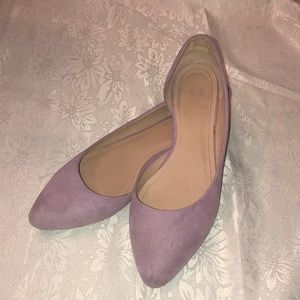 Suede Lavender Flats